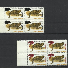 Romania MNH 2001 - Animale 1993 supratipar sarpe - LP 1541 X4