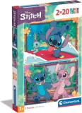 Set puzzle Disney Stitch Clementoni 2 in 1 2x20 piese