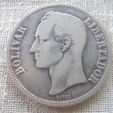 Venezuela 5 Bolivares 1924 argint