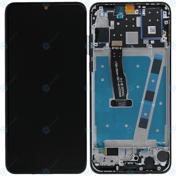 Huawei P30 Lite (MAR-LX1A MAR-L21A) Capacul frontal al modulului de afișare + LCD + digitizer negru la miezul nopții foto