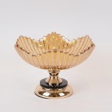 Cumpara ieftin Fructiera din sticla Golden 29 cm x 18 cm