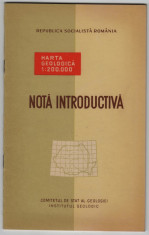 Harta geologica 1:200.000 Nota introductiva foto