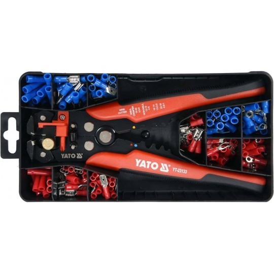 YATO Set conectori izolati si decablator, 191 buc