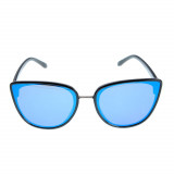 Ochelari de soare cu lentila oglinda albastra