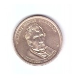 Moneda SUA 1 dollar/dolar 2009 D William Henry Harrison, stare foarte buna, curata