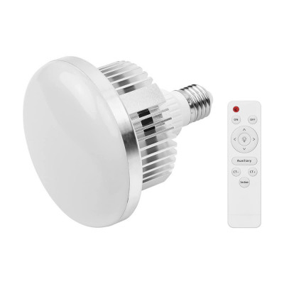 Bec foto LED 3 moduri de lumina,putere 45W,soclu E27 cu telecomanda control foto