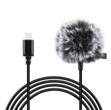 Cumpara ieftin Microfon lavaliera Puluz PU425, 1.5m USB-C / Type-C INCOMPLET