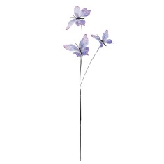 Crenguta decorativa Fluturasi violet II 10x10x65 cm