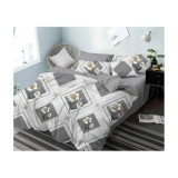 Cumpara ieftin Lenjerie de pat Bumbac Finet 6 piese cu elastic - PUC51