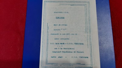 program CFR TIMISOARA - F.C. Baia Mare foto