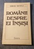 Romanii despre ei insisi Mihai Botez