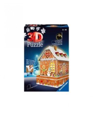 Puzzle 3D cu led Casa turta dulce 216 piese foto