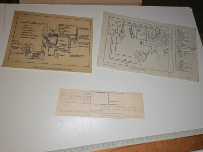 LOT SCHEME ELECTR GRIGORE PREOTEASA -SIMPSON 275 /SCHEMA MOTOCICLETA MZ 125/2 foto