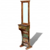 vidaXL Oglindă pentru hol, 47 x 23 x 180 cm, lemn reciclat solid