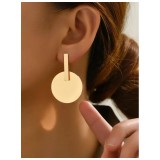 Cumpara ieftin Cercei Round Sparkle, Aurii - 111723