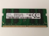 Memorie RAM Laptop, Samsung, 8GB, 2Rx8, DDR4, PC4-21300, 2666MHz, 1.2V, M471A1K43DB1-CTD-2RX8, CL19, Non-ECC, SODIMM, 260 pini
