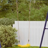 Leagan copii vidaXL, galben, reglabil, exterior, 3-10 ani, max 50kg, plastic PE, 37x16x9 cm