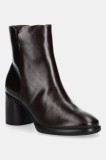 Ecco botine Sculpted Lx 55 Boot culoarea maro, cu toc drept, 222613-01667