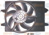 Ventilator, radiator FORD FIESTA V (JH, JD) (2001 - 2010) HELLA 8EW 351 043-771