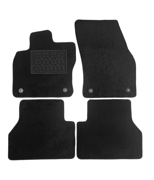 Set covorase auto mocheta Vw Caddy 5 locuri, 2020-&amp;gt;, Negru, 4 buc. AutoDrive ProParts