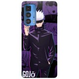 Husa compatibila cu Motorola Moto G51 5G model Satoru Gojo Jujutsu Kaisen, Silicon, TPU, Viceversa, Transparent, Carcasa