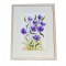 E161. Tablou Flori albastre de munte 2021 acuarela pe hartie, inramat, 42x32 cm
