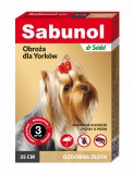 Cumpara ieftin Sabunol Dog GPI, Zgarda Antiparazitara Caini 2-10 kg, Culoare Gold (35cm)