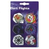 Set aripioare pentru sageti darts, plastic, 6 desene, 18 bucati