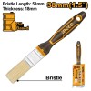 Pensula 50 mm cu maner cauciucat, pentru vopsit si finisaje - Ingco CHPTB8702