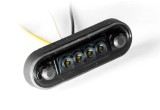 Lampa gabarit 12V-24V Slim LED , montare bullbar, culoare alba (geam fumuriu), Fristom
