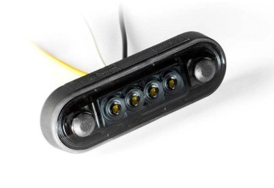 Lampa gabarit 12V-24V Slim LED , montare bullbar, culoare alba (geam fumuriu) foto