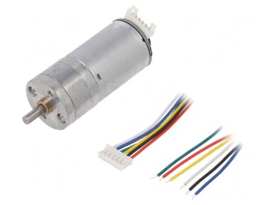 Motor DC 6V cu Codificator și Transmisie 300rpm foto