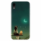Husa silicon pentru Apple Iphone XR, Cat And Girl