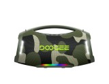 Cumpara ieftin Boxa Portabila Bluetooth DOOGEE Wild Boom Pro, Verde, 250W Peak (220W RMS), Bluetooth 5.3, IP55, RGB, TWS Stereo, USB, TF Card, AUX, 12000mAh, Curea U