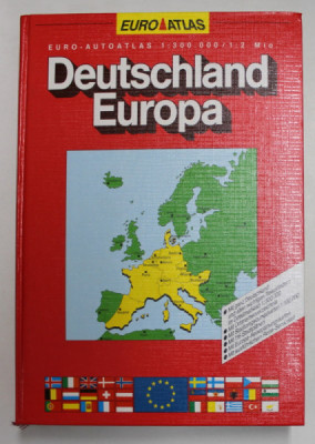 DEUTSCHLAND EUROPA - EURO - ATLAS 1 : 300.000 / 1: 1 Mio , 1991 - 1992 foto