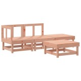 Set mobilier relaxare gradina, 4 piese, lemn masiv Douglas