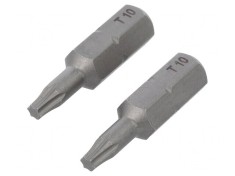 Capăt de şurubelniţă Torx TX10 25mm 2buc STANDARD
