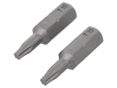 Capăt de şurubelniţă Torx TX10 25mm 2buc STANDARD foto