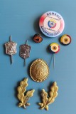 Lot 8 &icirc;nsemne și insigne militare / Protecție Civilă Rom&acirc;nia
