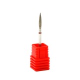 Duză pentru cuticule cu diamant, flacără, br&acirc;u roșu 243 / 023LR