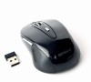 MOUSE GEMBIRD, PC sau NB, wireless, 2.4GHz, optic, 1600 dpi, butoane/scroll 6/1, , negru, &quot;MUSW-6B-01&quot; (timbru verde 0.18 lei)