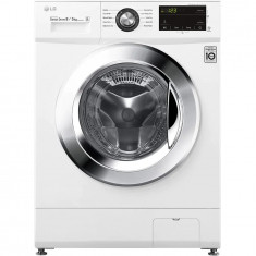 Masina de spalat rufe cu uscator LG F4J3TM5WE, 8 kg spalare, 5 kg uscare, 1400 rpm, Clasa D, Direct Drive, Alb