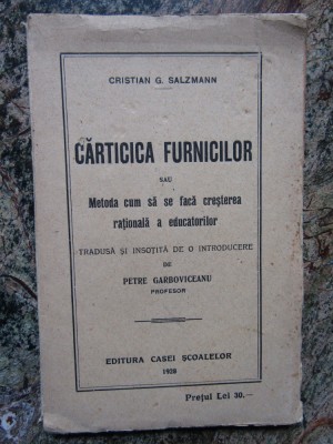 CARTICICA FURNICILOR - CRISTIAN G. SALZMANN foto