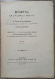 Respuns la discursul rostit de D. Nicolae G. Bibescu// 1889