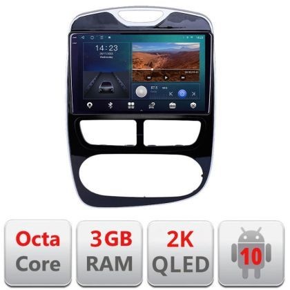Navigatie Renault Clio 4 V1 B-467 Android Ecran 2K QLED octa core 3+32 carplay android auto KIT-467+EDT-E310V3-2K CarStore Technology