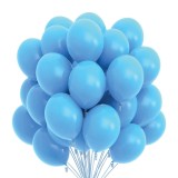 Set 25 Baloane Latex Albastru Deschis 30cm Ropet - Baloane Petrecere, Aniversare, Nunta, Botez - Decoratiuni Evenimente Speciale