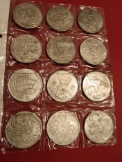 Lot (set) jetoane zodiac chinezesc (12 zodii) 12 jetoane cu zodii [poze]. Discount conform descriere [10 - 20 %. Vezi descrierea.].