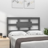 vidaXL Tăblie de pat, gri, 80,5x4x100 cm, lemn masiv de pin