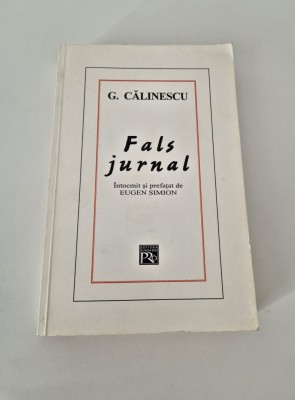 George Calinescu Fals jurnal foto
