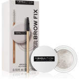 Revolution Relove Power Brow gel pentru sprancene cu pensula culoare Clear 3 ml